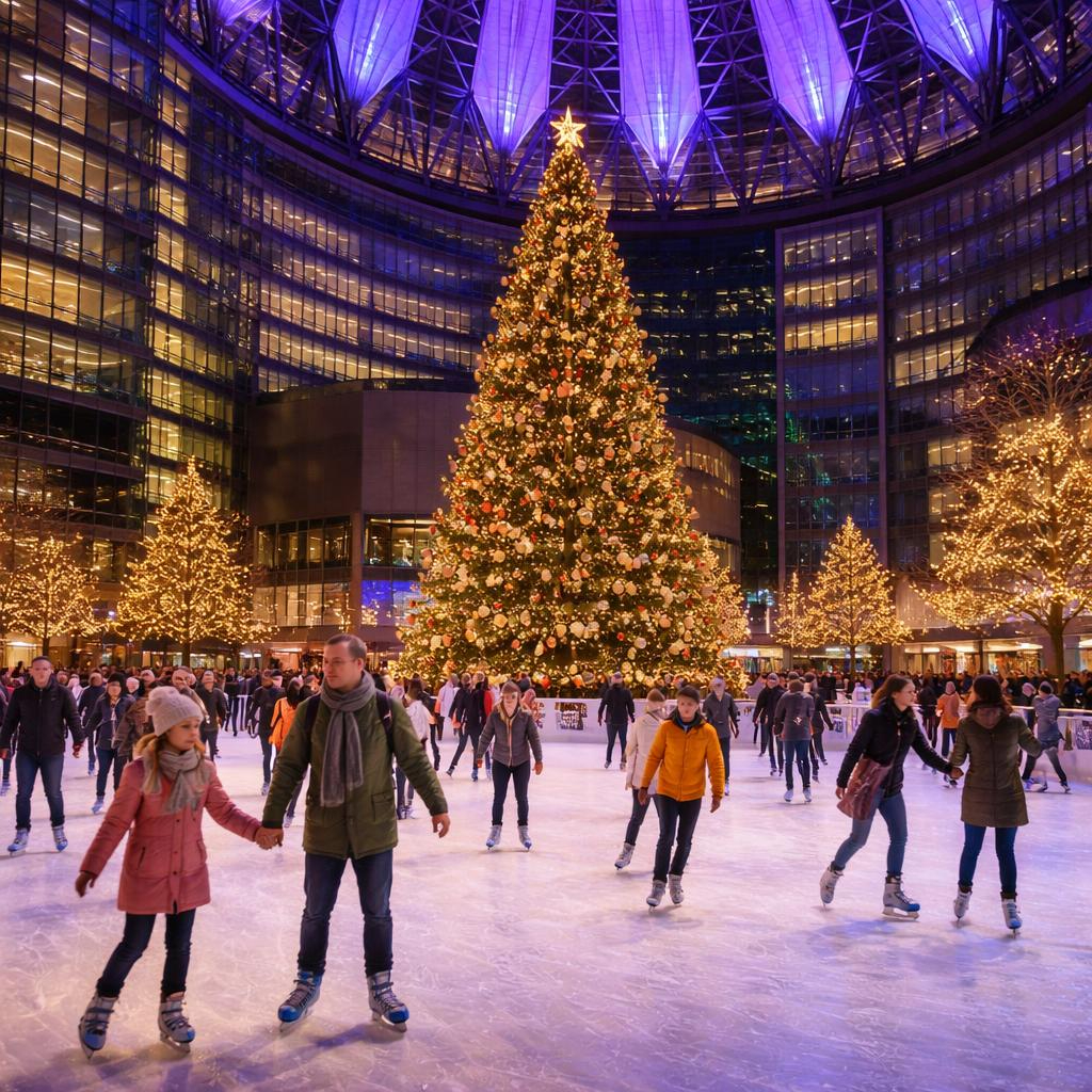 Eislaufen im Sony Center Berlin ❄️ ein kleiner Wintermoment mitten in der Stadt